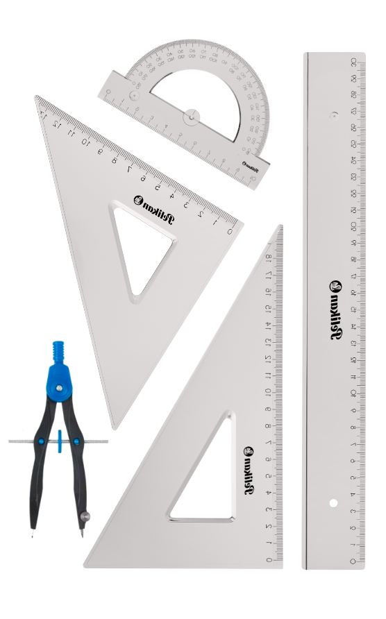 Komplet geometryczny przezroczysty